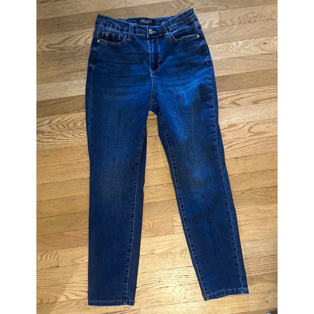 Judy Blue Women's 5/27 boyfriend Fit Jeans Dark Wash Blue Stretch Denim Jb88608